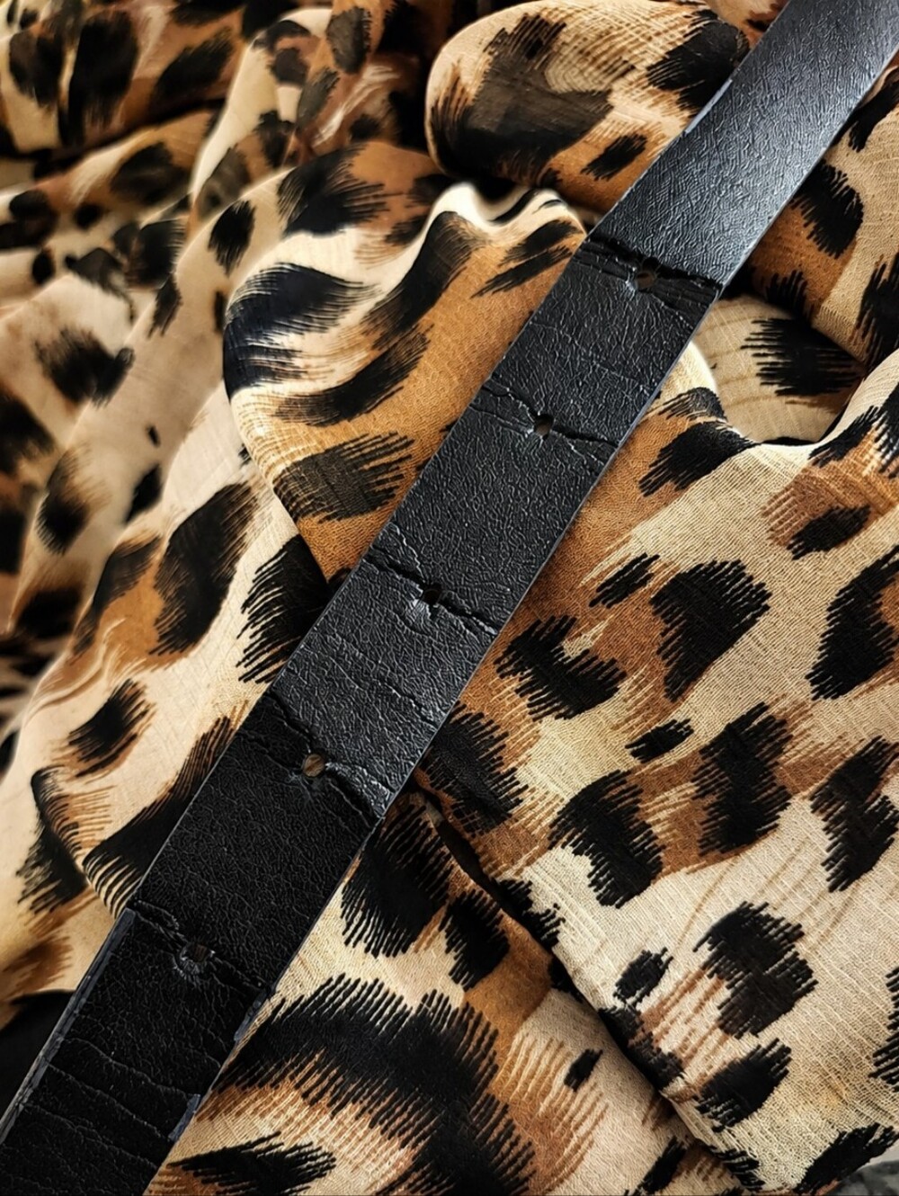 M60 Miss Sixty Leopard Print Belted Dress | Long Sleeve Mini Dress | Size 8 - Picture 4 of 9